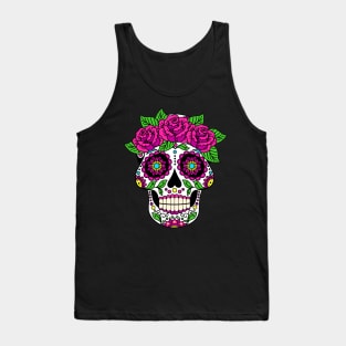 Flower Skull Floral Skeleton Tank Top